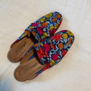 Lightly worn Free People slides